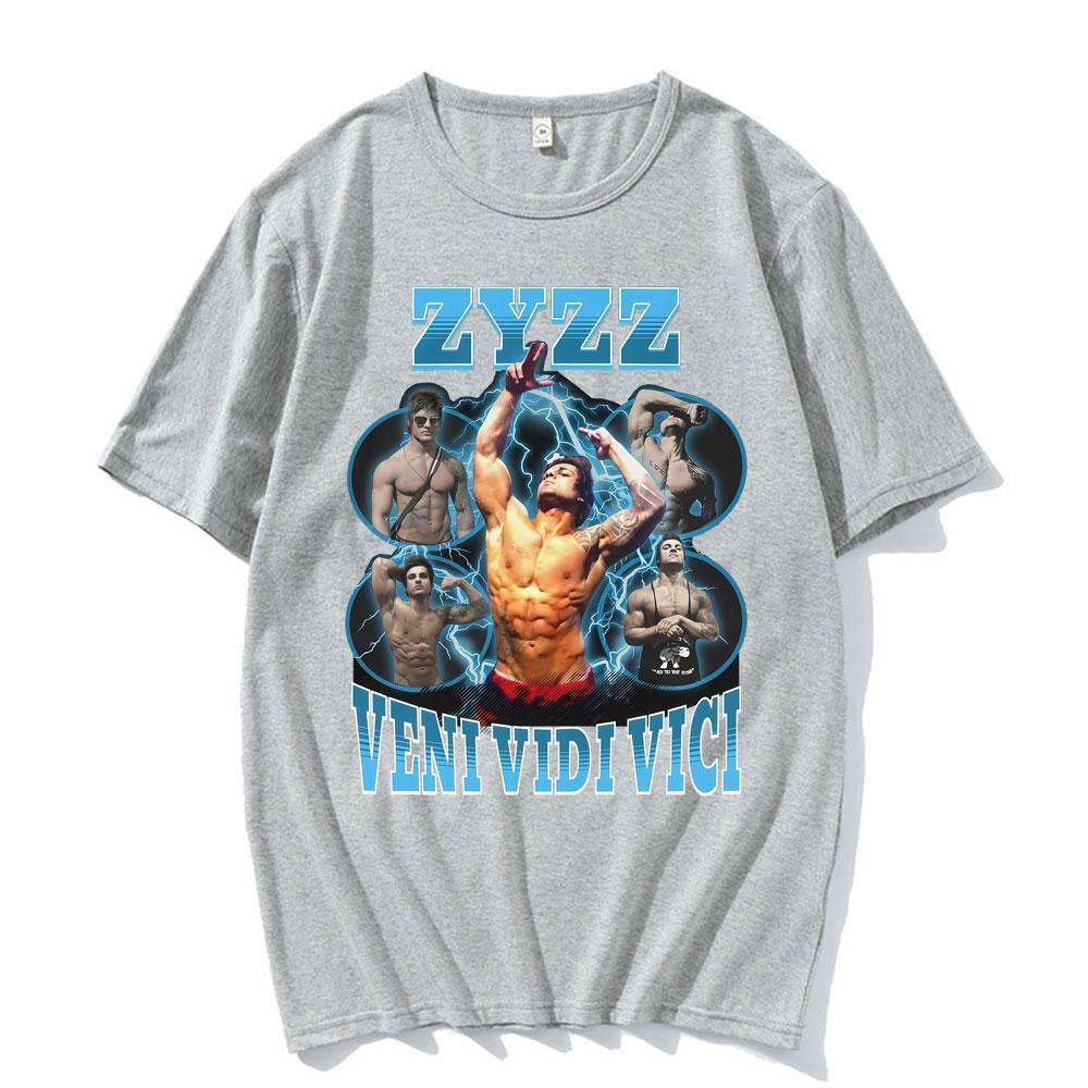 Inspiration Gym Zyzz Veni Vidi Vici Tshirt Fashion High Quality Tshirt 2025 Summer Mens Womens Extra Large Cotton Tshirt