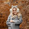 Kitten Earmuffs For Women And Girls, Soft Fleece Lining, Adjustable Winter Ear Cover For Outdoor Use