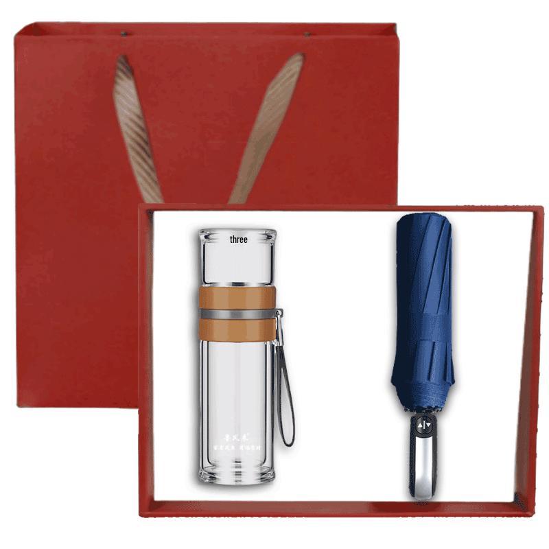 Tea Infuser Glass Bottle Gift Set