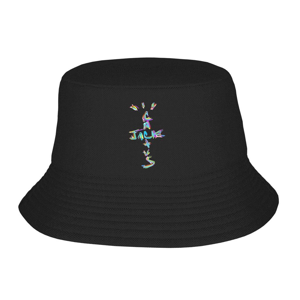 Cactus Jack Face Travis Bucket Hats Spring Headwear Accessories Rapper Fisherman Hats for Camping Woman Ispoti Cap Lightweight