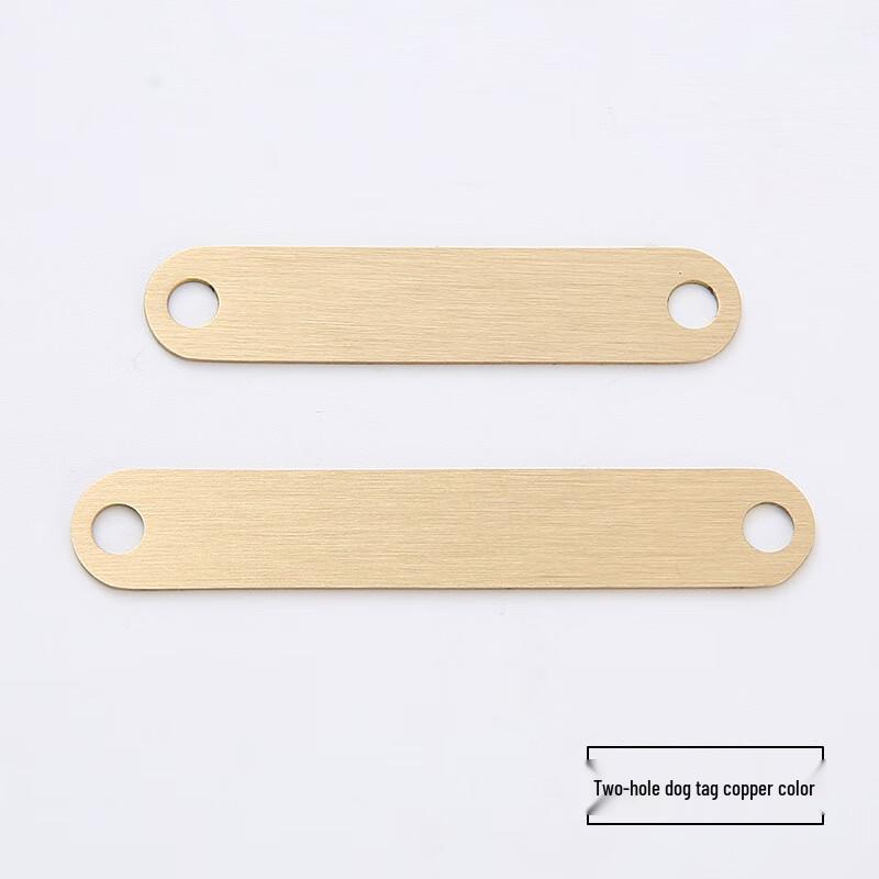 OIMG Double-Hole Stainless Steel Dog Tag