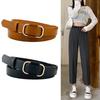Belt Leather Girl Minimalist Decorative No Hole Adjustment Design Modern Elegant