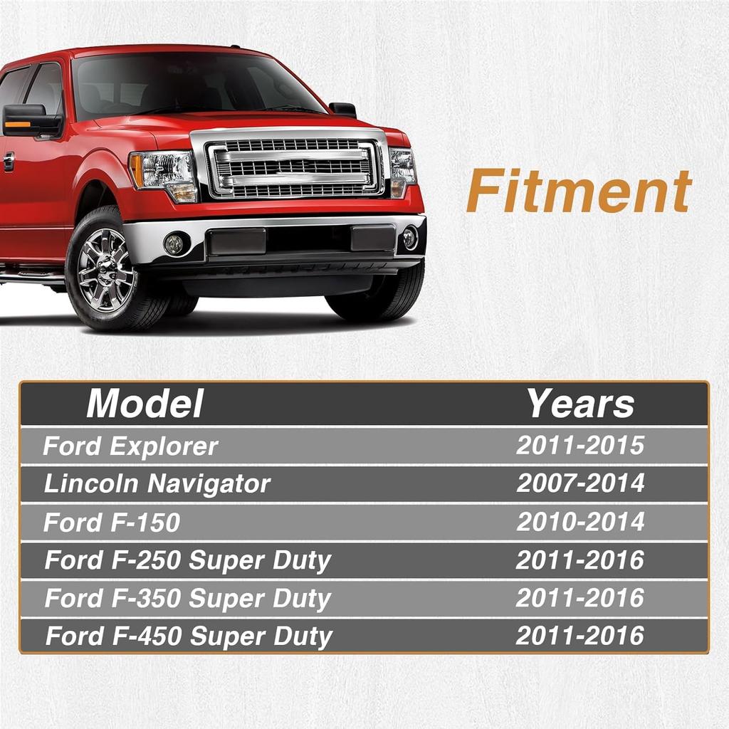 Center Console Power Outlet Plug 110V/150W Rear AC Outlet Socket Assembly Compatible With Ford F-150 2010-2014, F-250 350 450 Super Duty 2011-2016,