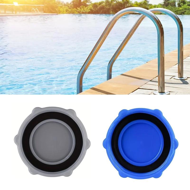 P6H1158 Ersatz-Ablassventilkappe Kunststoff Kompatibel Mit Pools Modell P01006 Grau Schwimmbecken-Ablassventilkappe Kompatibel