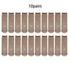 10Pairs Ultrathin Women Socks Summer Transparent Anti Slip Silk Socks Casual Elastic Invisible Socks Wear Resistant Hook Socks