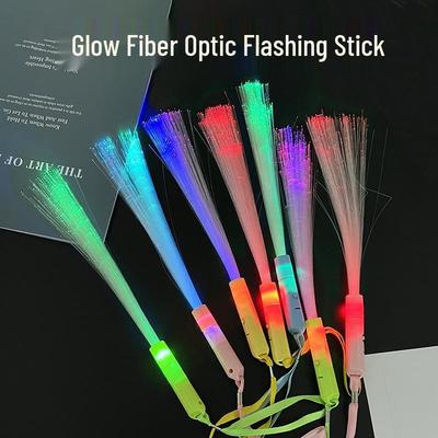 LED Yanıp Sönme Frekansı Değiştiren Fiber Optik Çubuk - Konserler, Partiler ve Gece Etkinlikleri İçin Yaratıcı Işıklı Oyuncak.