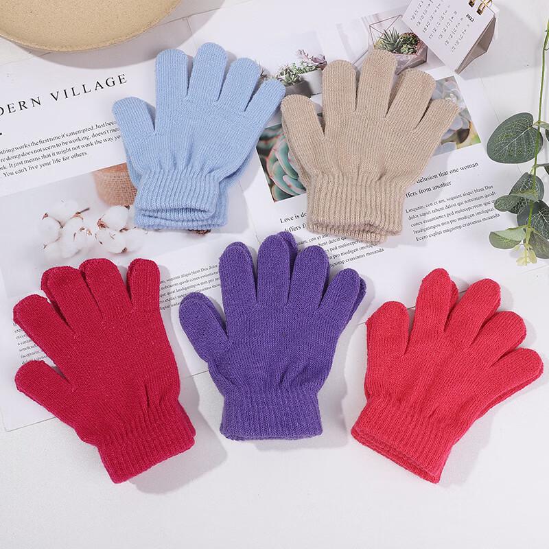 Children's Winter Warm Five-Finger Gloves