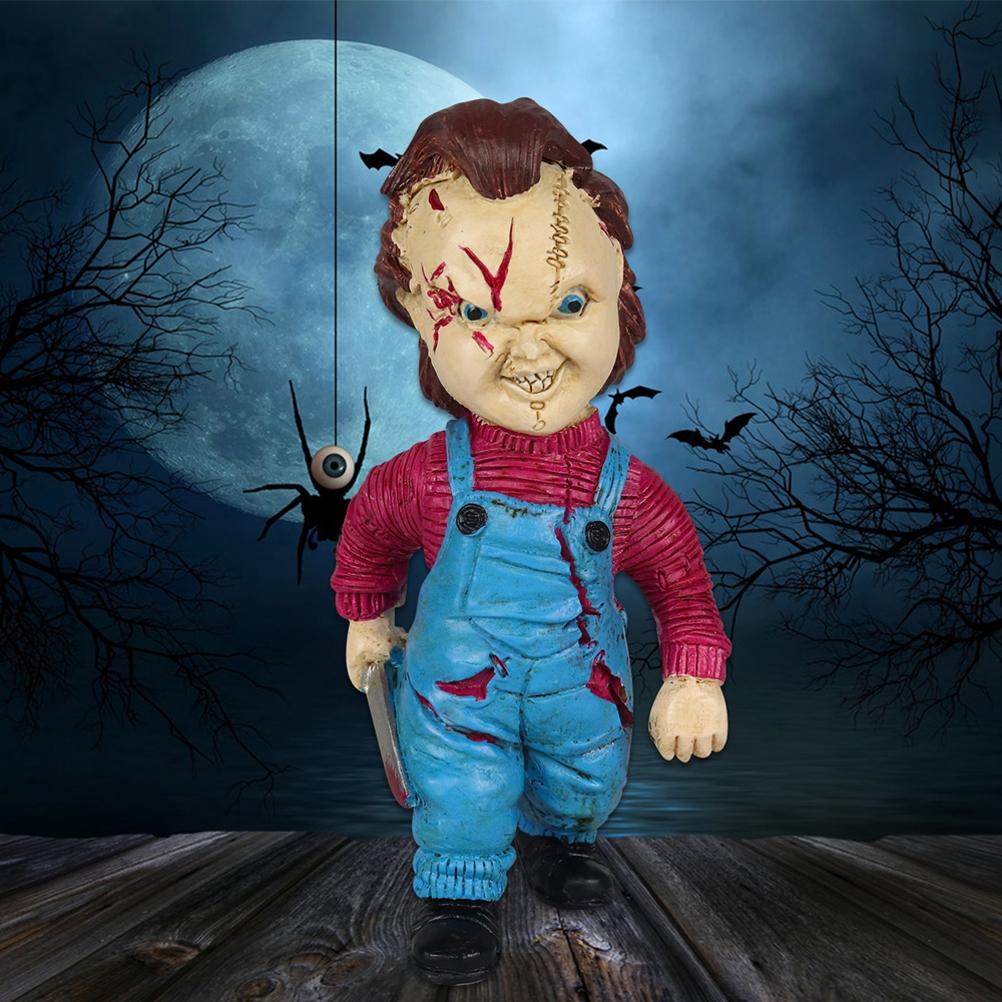 Chucky Horror Doll Resin Figure Halloween Decor