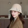 Elderly Hat Female Autumn and Winter Versatile Basin Hat Elegant Mother Wool Top Hat In the Elderly Fashion Warm Bucket Hat