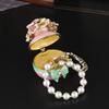 Exquisite Vase Jewelry Box Metal Enamel Color Ornament Jewelry Box Creative Flower Ring Box Jewelry Storage Box