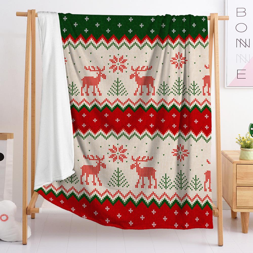 Digital Print Flannel Blanket Wish Christmas Blanket Flannel Blanket