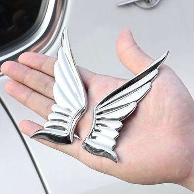 Angel Wings Car Stickers Metal Personality 3D Wings Car Logo Modified Angel Tail Logo Body Decoration Supplies
