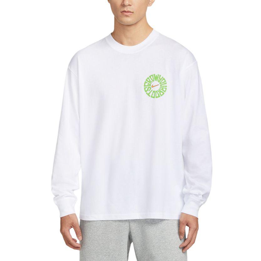 Nike Simple Pullover Round Neck Long Sleeve T-Shirt Men Tops IH4134-100