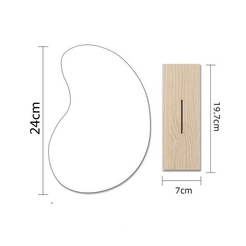 

Необычное косметическое зеркало Diy в форме облака, безрамное акриловое зеркало для макияжа, домашний декор с деревянной подставкой, декоративное зеркало, стол