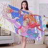 S-Sailores Cute Girl Moon Bath Towel Microfiber Soft Water Absorbing Breathable For Girl Kids Decorative Cartoon Beach Towel