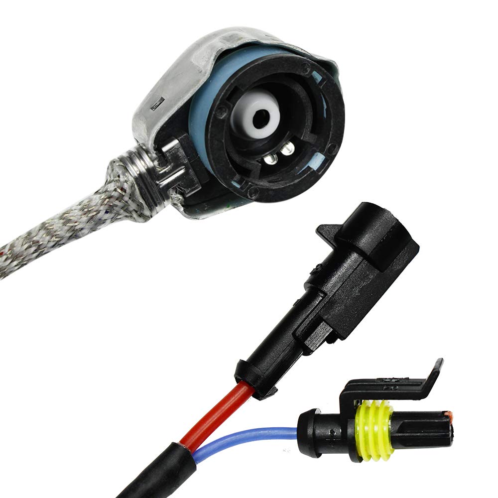 YUNPICAR D2/D4 Series Universal Replacement Cable, Genuine Repair Kit, Adapter, Compatible with 35W/55W Ballasts,