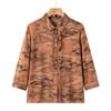 New Chinese Style Floral Blouse for Elderly Women