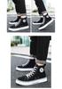 Men's Harajuku-Style High-Top Canvas Shoes: Trendy, Comfortable Casual Footwear for Teenagers and Students