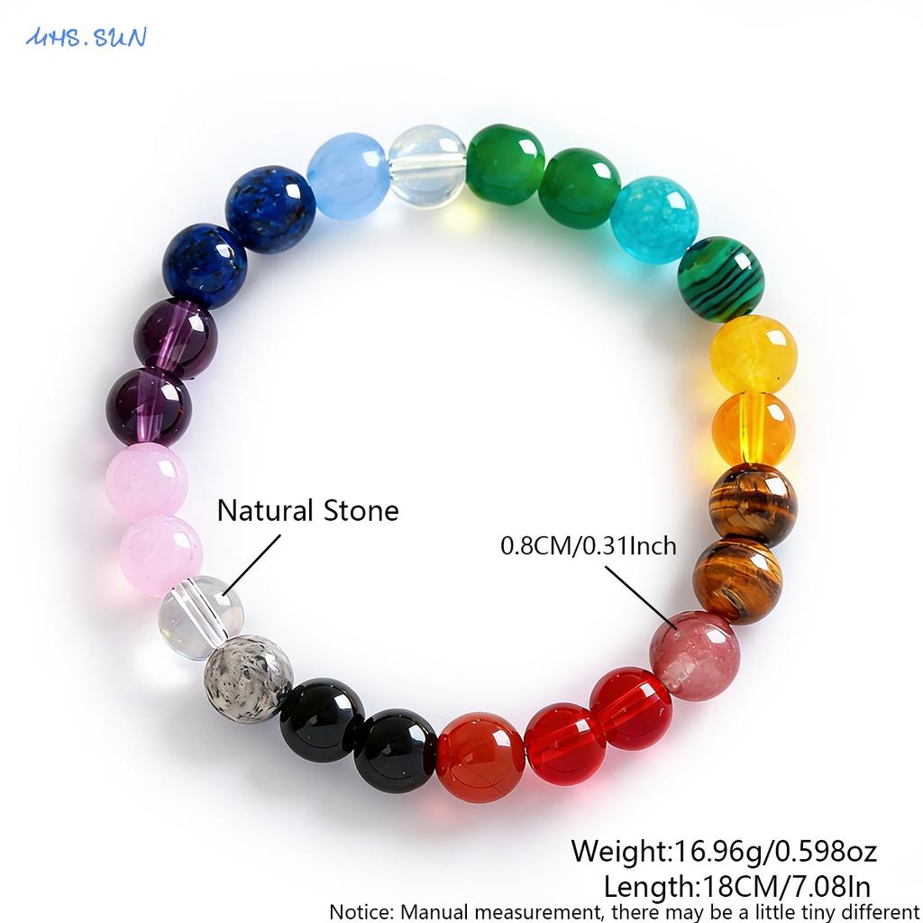 MHS.SUN Natural Stone Beads Bracelet For Women Men Amethysts Tiger Eye Empath Protection Bracelet Wealth Healing Energy Jewelry