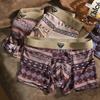 3pcs Retro Men's Underwear Ethnic Style Ice Silk Underwear Men's Breathable Underwear Summer Men's Flat Underwear Boxer Brief