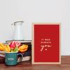 Red Cartoon-Themed Greeting Card | 'It Was Always You' Golden Lettering | Ideal for Valentine's Day, Birthdays & Anniversaries