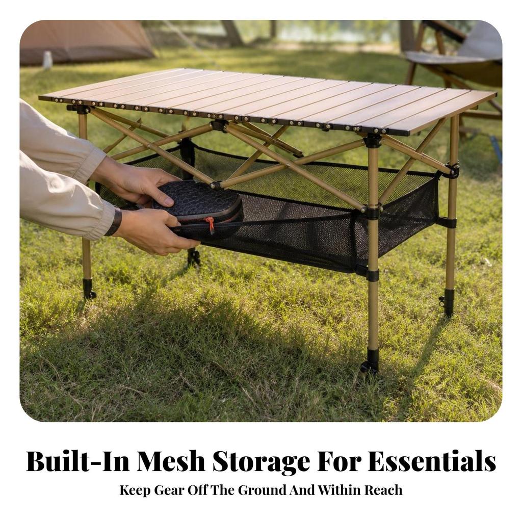 Compact Folding Camping Table Easy to Clean Furniture for Barbecues
