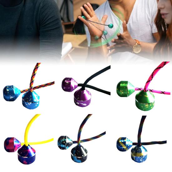 Giocattolo per Dita Allenatore di Destrezza delle Dita Coordinazione Occhio-Mano Compatto Portatile Lega di Alluminio Sollievo dallo Stress Giocattolo Fidget