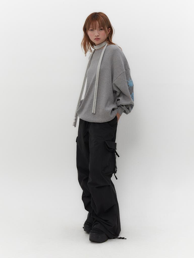 Tuomio Graphic Waffle Long Sleeves [Grey]