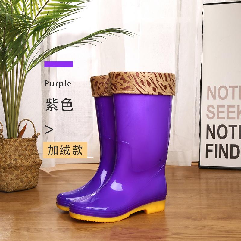 Water Shoes Without Lining Women's Tall Water Boots Long Boots No Mesh Non-slip Rain Boots Women's Rubber Shoes