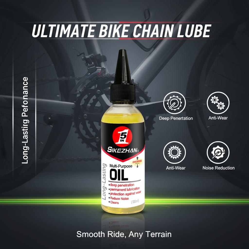Bicycle Lube Chain Oil 60ML Dry Chain Lubricant Bike Gear Waxy Maintenance Oil Squirt MTB Road Bicycle Accessories