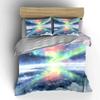 Aurora Landscape Art Set Soft Comfortable Duvet Cover Bedding Set Included 1*Duvet Cover & 2*Pillowcases, Gift