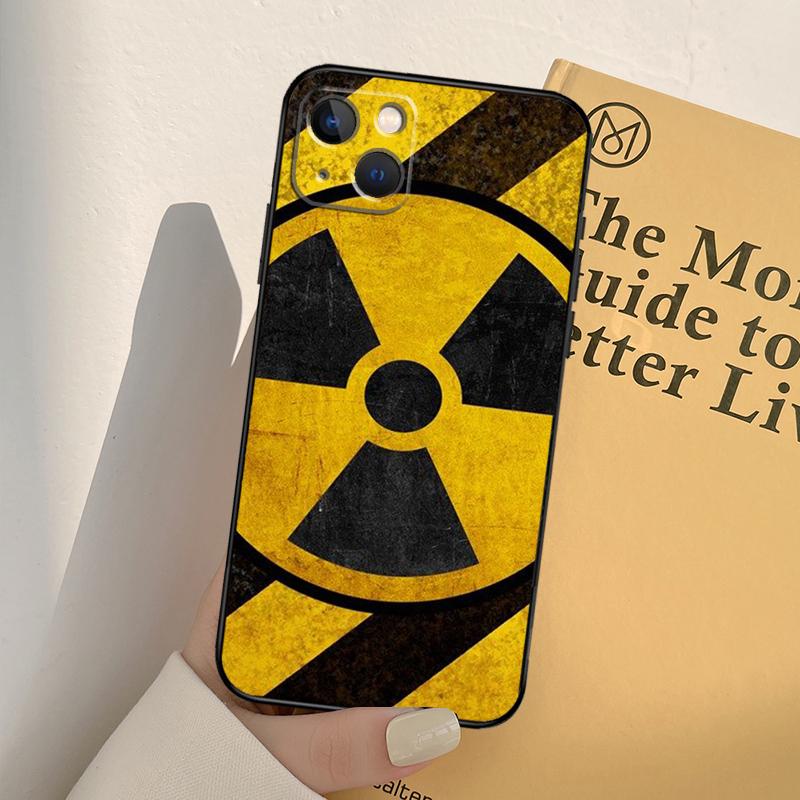 Nuclear Radiation Emblem Case For iPhone 13 14 Pro Max 11 12 Mini 6S 7 8 Plus SE 2020 2022 X XR XS MAX Cover Coque