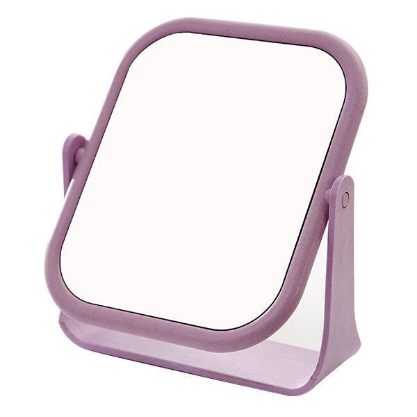 European Style Makeup Mirror Dual Side Rotating Desktop Vanity Mirror with Stand for Dorm