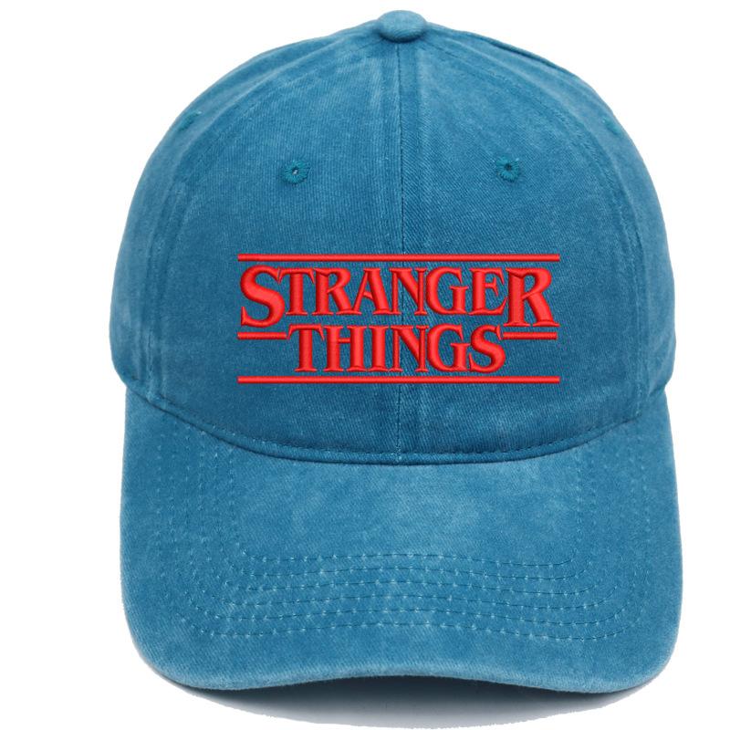 Stranger Things Hat Season 5 Hot Sale Embroidery Washed Baseball Cap Men and Women