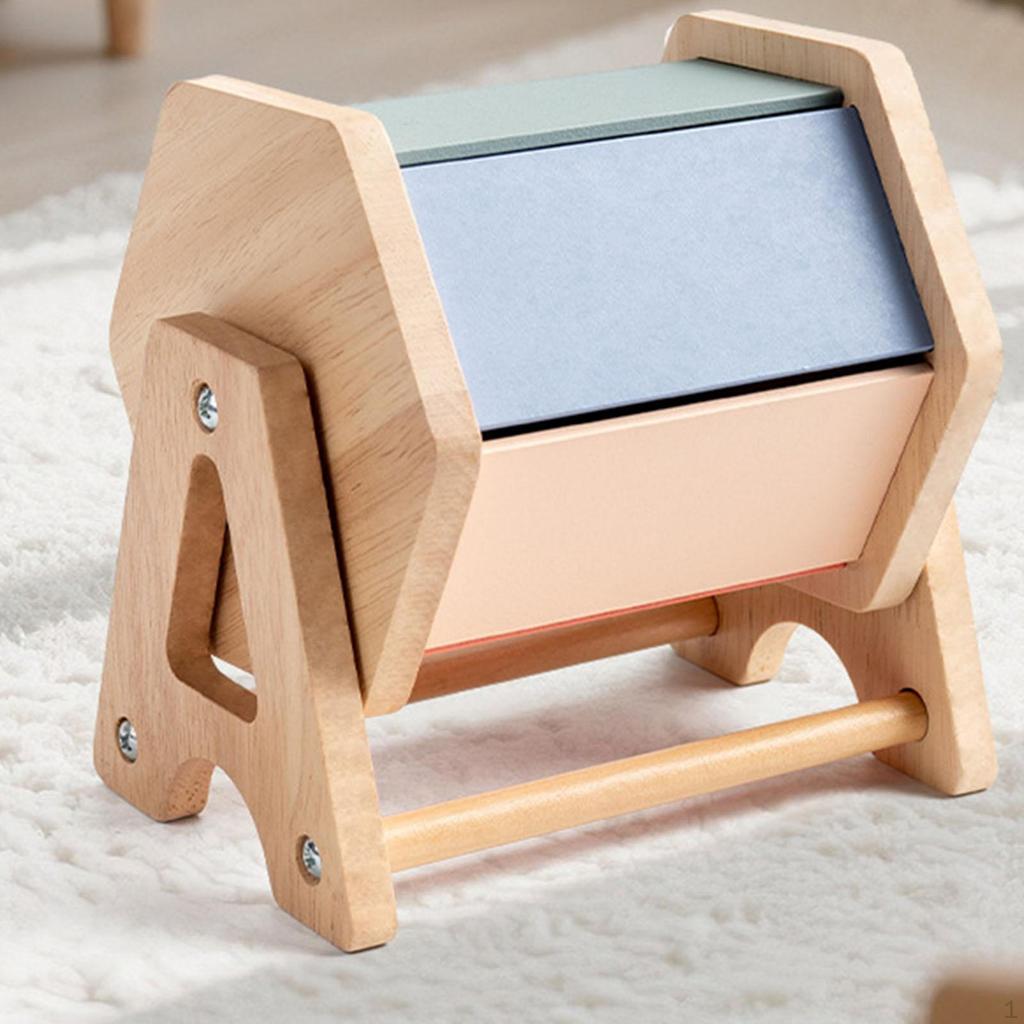 Drum Toy Wooden Hand Eye Coordination Tummy Time Textile Sensory for Kids Boys Girls Babies