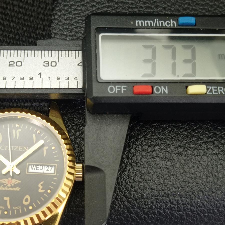 REFURBISHED MENS CITIZEN AUTOMATIC 8200 JAPAN ARABIC BLACK DIAL WATCH A427236-2