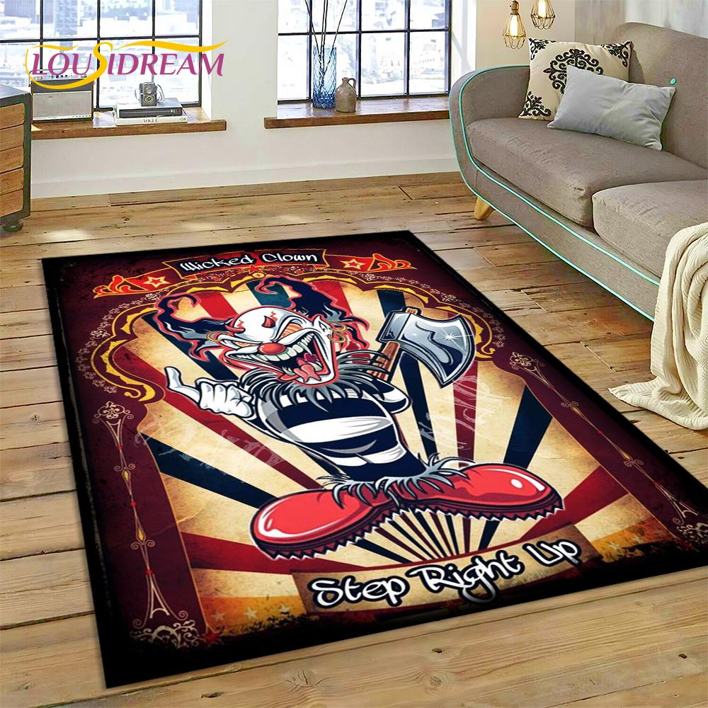 Insane Clown Posse Icp Juggalo Rap Metal Koberec Kobereček pro Ložnici Obývací Pokoj Domácí Dekorace Pohovky,Děti Velký Dekor Podlahová Rohož