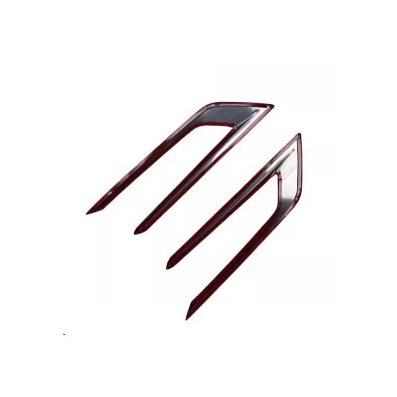 För Volvo 2018- XC60 främre dimljuslist svart krom dekorativ bilklistermärke tillbehör