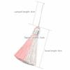 Soft Thread Fringe Tassel Charm Two-Tone Color Gradient Tassel Ornament  For Jewelry DIY