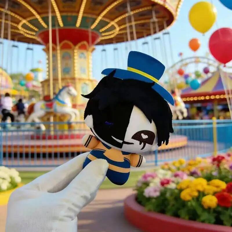 New The Freak Circus Plush Jester Pierrothe Harlequin Freaks Pierrot Plush Doll Toy Anime Game Peripherals Plushie Pendant Gift
