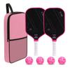 Carbon Fiber Pickleball Paddle T700 Rough Matte Surface Outdoor Long Handle Racket Beginners Recreational Players