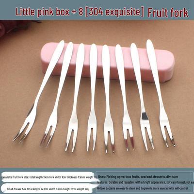 Creative Cute 304 Stainless Steel Fruit Fork Set