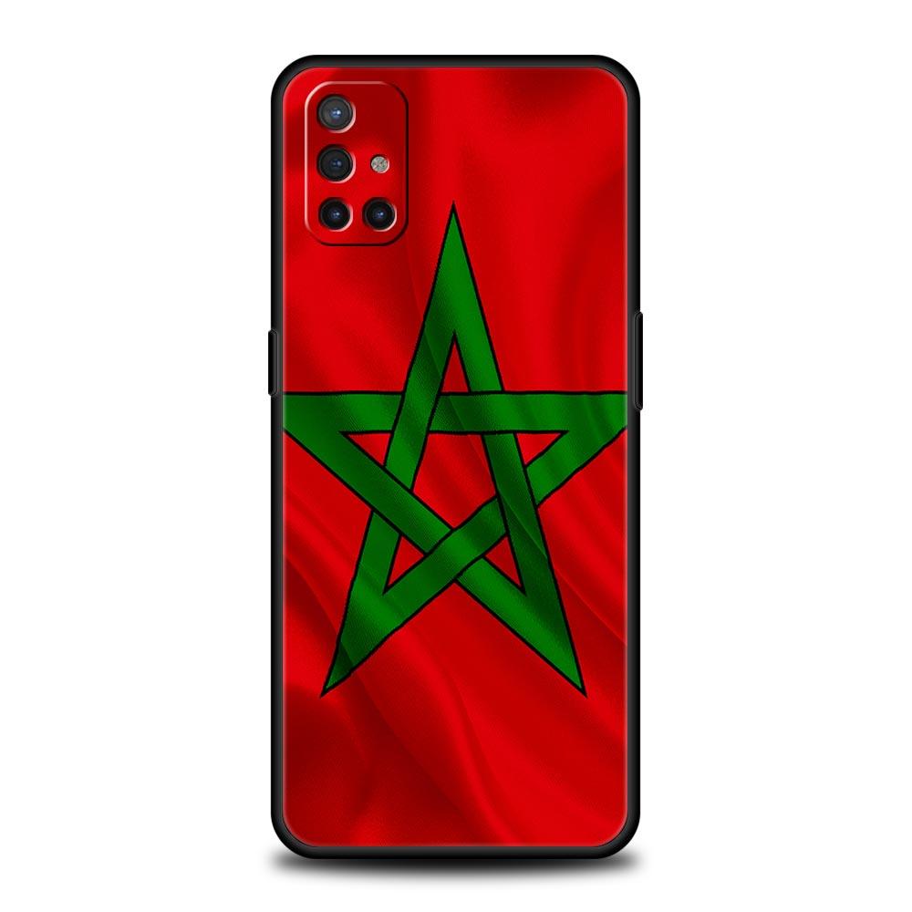 Morocco Flag Passport For OnePlus 10 Pro 9 8T 8 Nord N10 7 7T 9R Phone Case For 1+ Nord 2T CE 2 N100 N200 Z 5G Soft Black Cover