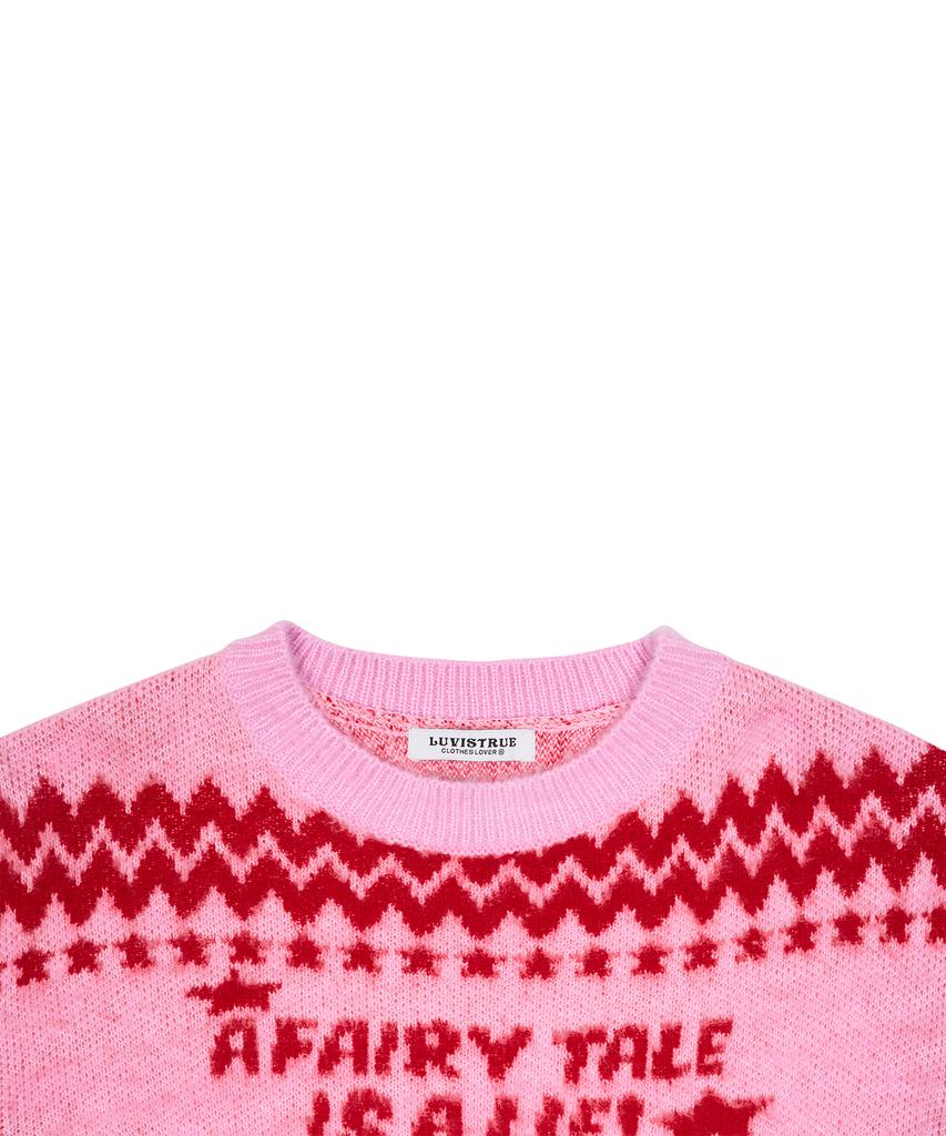 LUVISTRUE Nm Lettering Knit(Pink)