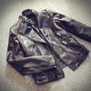 Fashion Women's Spring and Autumn Short Slim Motorcycle PU Leather Jacket