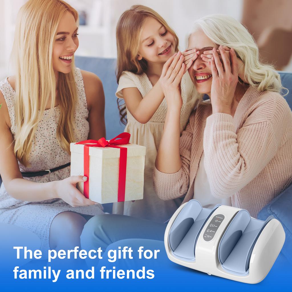 Durable And Safe Electric Shiatsu Foot Massager With Heat Deep Kneading And Rolling For Tired Feet Stress Relief For Parents Home Office