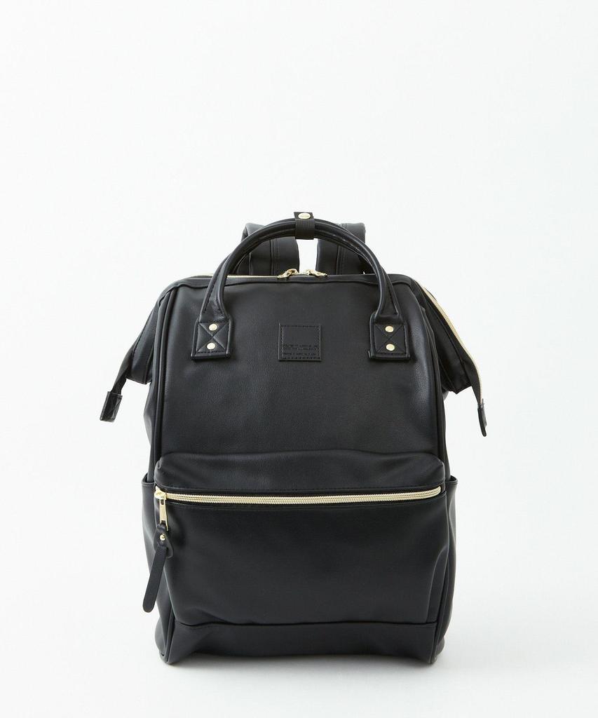 Rakuten Women's PU Leather Gold-Mouth Backpack - Travel & School Bag