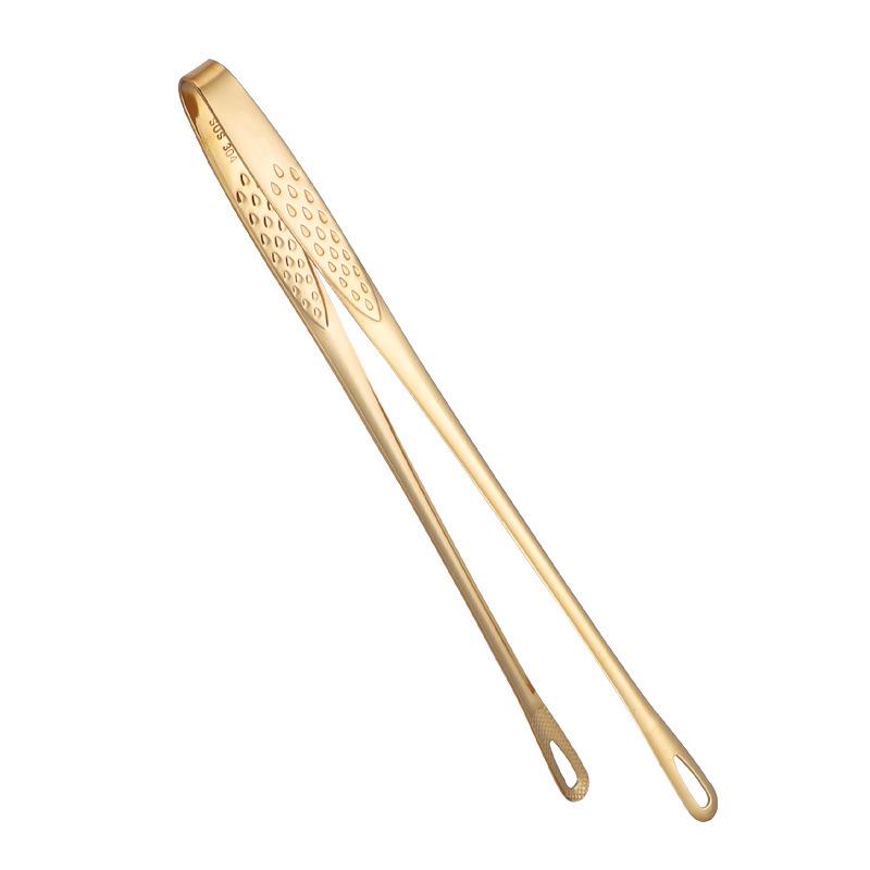304 Stainless Steel Food-Grade BBQ Tongs for Grilling, Buffet, Bread, and Strawberries