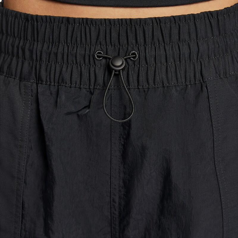 Nike Plant Embroidery Comfortable Quick-Dry Breathable Elastic Drawstring Casual Shorts Women shorts Black HJ9424-010