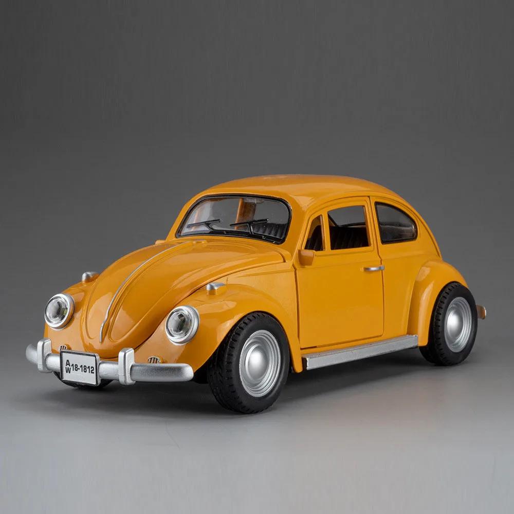 1:18 Maßstab Käfer 1955 300SL Modelle Oldtimer Spielzeug Legierung Druckgussauto Gummireifen Rückzieher Geburtstagsfahrzeug Geschenke für Freunde